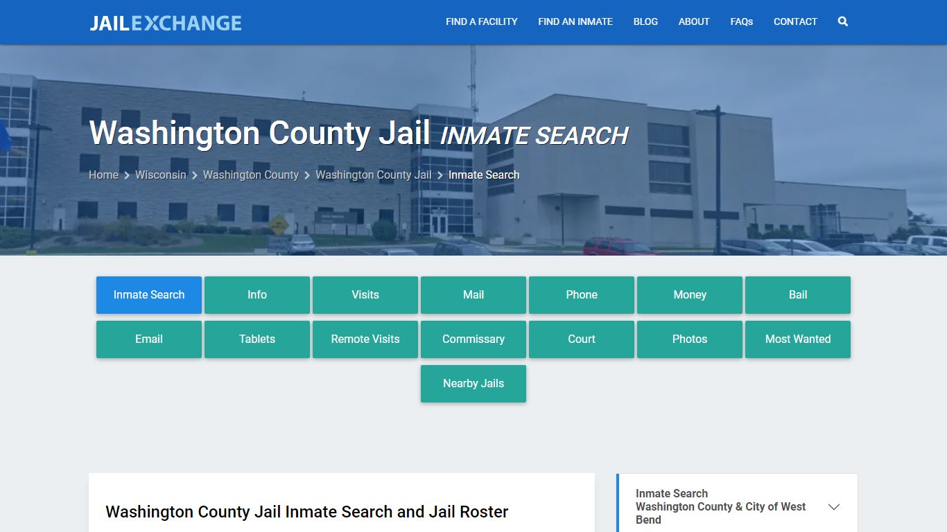 Inmate Search: Roster & Mugshots - Washington County Jail, WI